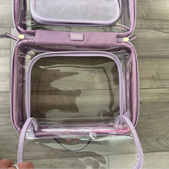 Calpak Clear Travel Toiletry Bag in Lavender - Large - Picture 11 of 16